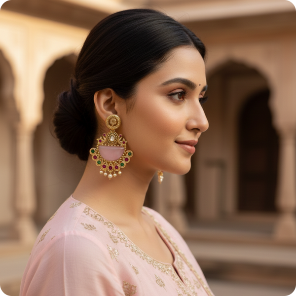 Royal Meenakari Statement Earrings