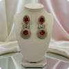 Royal Ruby Radiance Kundan Dangler Earrings