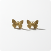 Golden Luxe Butterfly Stud Earrings