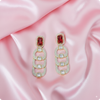 π Ruby Red Chain-Link Dangler Earrings β Elegant Party & Evening Jewelry