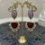 ✨ Anamel Natural Stone Maroon Earrings | Elegant Ethnic & Party Wear