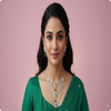 Multi Layer Green Stones Necklace | Elegant Statement Jewelry