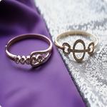 Combo | Rose Gold Teardrop Zircon Kada | Elegant Party Wear Bracelet for Women