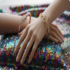 Combo | Rose Gold Teardrop Zircon Kada | Elegant Party Wear Bracelet for Women