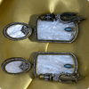 ✨ Brass Designer Earrings with White Stone & Antique Detailing – Statement Ethnic Jewelry