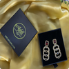 π Ruby Red Chain-Link Dangler Earrings β Elegant Party & Evening Jewelry