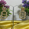 πΈ Pink Stone Chain-Link Dangler Earrings β Elegant Party & Fusion Jewelry
