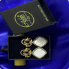 ✨ Brass White Stone Heritage Earrings – Antique Finish Ethnic Jewelry