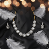 Elegant Kundan Necklace and Earrings Set – Bridal & Party Wear Jewelry for Women