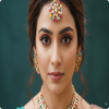 Premium Multicolor Kundan Necklace, Earrings & Tikka Set | Ethnic Bridal Jewellery by Ashti Jewels