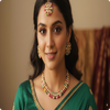 Premium Multicolor Kundan Necklace, Earrings & Tikka Set | Ethnic Bridal Jewellery by Ashti Jewels