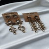 ✨ Combo of 2 Korean Golden Earrings | Trendy Party & Casual Wear