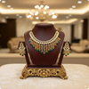 Real & Premium Stones Kundan Meenakari Multi Beads Set | Traditional Bridal Jewelry