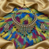 Real & Premium Stones Kundan Meenakari Multi Beads Set | Traditional Bridal Jewelry