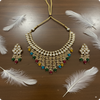 Real & Premium Stones Kundan Meenakari Multi Beads Set | Traditional Bridal Jewelry