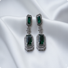 ✨ Moissanite High-Quality Green Earrings | Elegant Party & Daily Wear
