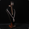 Maroon AD Stone Jewelry Set | Elegant Party & Bridal Wear