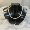 Classic White Pearl Mala – Single Strand Elegant Necklace for Women