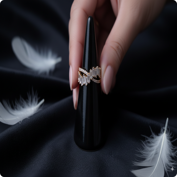 Combo of 2 | Elegant Designer Ring for Women | Rose Gold & Cocktail