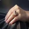 Combo of 2 | Elegant Designer Ring for Women | Red & White Gold Rings Set