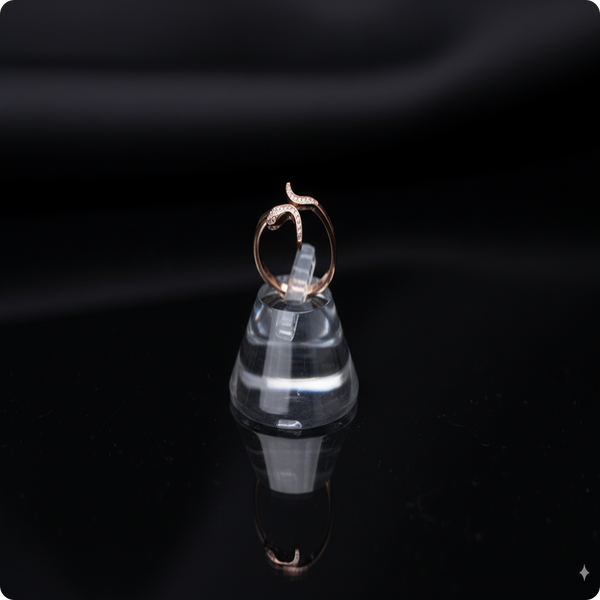 Combo of 2 | Elegant Designer Ring for Women | Rose Gold & Cocktail