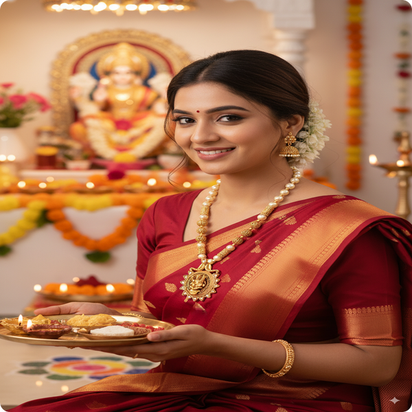 Antique Ganesha with Gold Beads & Pearls | Traditional Ethnic Jewellery by Ashti Jewels