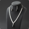 White & Black AD Stone Jewelry Set | Elegant Casual Wear