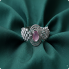 Silver-Plated White ad Pink Stone Bracelet | Elegant Party Wear Jewellery for Women