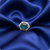 π Hexagon Emerald Green Cocktail Ring | β¨ Gold-Plated Statement Ring with Diamond Halo