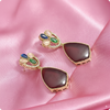 πΊ Ashti Multicolor Drop Earrings with Red Stone β Festive & Party Wear Jewelry