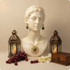 π Emerald Green Kundan Necklace Set with Earrings β Luxury Ethnic Jewelry