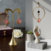 🌸 Pink Designer Drop Earrings with Butterfly Top – Modern Ethnic Fusion Jewelry