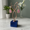 πΈ Pink Moissanite Drop Earrings β Luxury Party & Wedding Jewelry