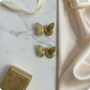 Golden Luxe Butterfly Stud Earrings