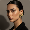 Golden Luxe Butterfly Stud Earrings