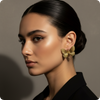 Golden Luxe Butterfly Stud Earrings