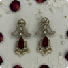 Royal Ruby Drop Kundan Luxury Earrings