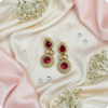 Royal Ruby Radiance Kundan Dangler Earrings