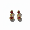Royal Ruby Radiance Kundan Dangler Earrings