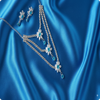Multi Layer Blue Stones Necklace | Elegant Statement Jewelry