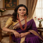 Traditional Chid Red Mala | Ethnic Beaded Necklace for Festive Wear