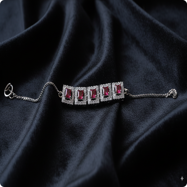 Combo | Pink and Green Chain Style Bracelet | Trendy Minimalist Jewelry
