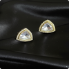 💎 Triangle Moissanite Stud Earrings – Elegant Everyday & Party Jewelry