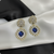 💙 Royal Blue Kundan Earrings – Traditional Indian Wedding Jewelry