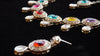 Multicolor Oval Stone Necklace Set – Kundan Style with Drop Beads