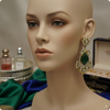 💚 Green Kundan Statement Earrings with White Stones – Designer Festive Jewelry