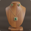 Emerald Green & Gold Regal Jewelry Set | Shop Dazzling Necklaces & Earrings