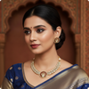 💎 Antique Gold-Plated Kundan Necklace Set with Earrings – Traditional Indian Bridal Jewelry