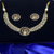 💎 Antique Gold-Plated Kundan Necklace Set with Earrings – Traditional Indian Bridal Jewelry