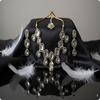 Royal Kundan Mirror Finish Bridal Necklace Set | Polki-Style Wedding Jewellery by Ashti Jewels